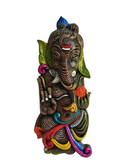 Handcrafted Terracotta Lord Ganesha Wall Hanging – Traditional Clay Art for Home & Temple Decor