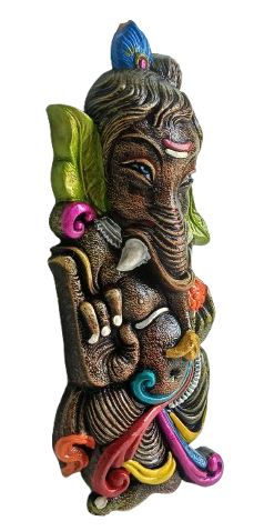 Handcrafted Terracotta Lord Ganesha Wall Hanging – Traditional Clay Art for Home & Temple Decor