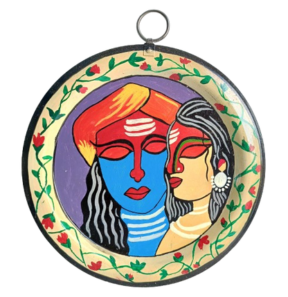 Pattachitra Craft Wall Decor on Aluminium Plate - Mukherjee Handicrafts