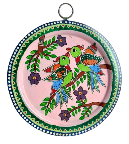 Pattachitra Craft Wall Decor on Aluminium Plate - Mukherjee Handicrafts