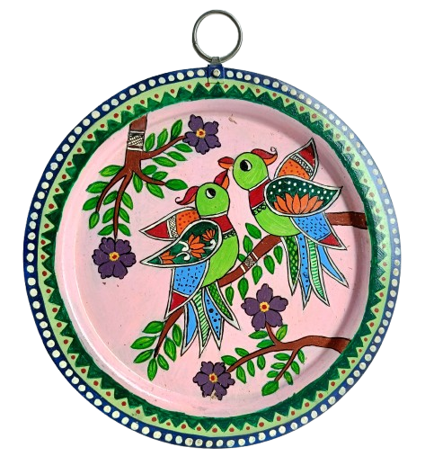 Pattachitra Craft Wall Decor on Aluminium Plate - Mukherjee Handicrafts