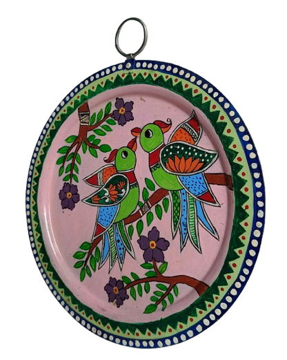 Pattachitra Craft Wall Decor on Aluminium Plate - Mukherjee Handicrafts