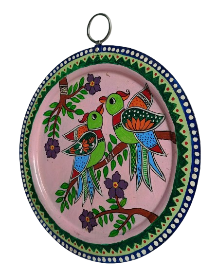 Pattachitra Craft Wall Decor on Aluminium Plate - Mukherjee Handicrafts