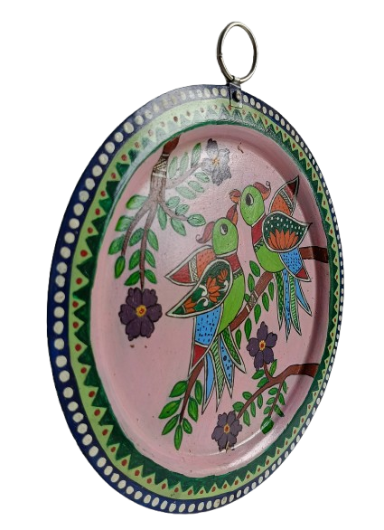 Pattachitra Craft Wall Decor on Aluminium Plate - Mukherjee Handicrafts