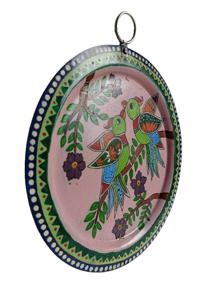 Pattachitra Craft Wall Decor on Aluminium Plate - Mukherjee Handicrafts