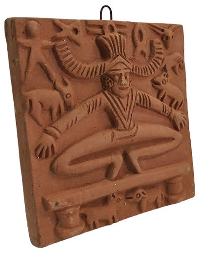 Harappan-Themed Terracotta Décor – Eco-Friendly Clay Art for Walls