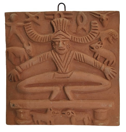 Harappan-Themed Terracotta Décor – Eco-Friendly Clay Art for Walls