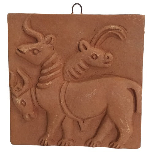 Harappan Civilization Terracotta Plaque – Traditional Indian Wall Hanging