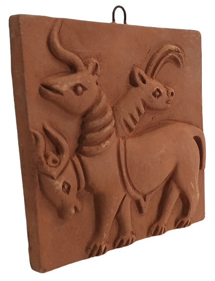 Harappan Civilization Terracotta Plaque – Traditional Indian Wall Hanging