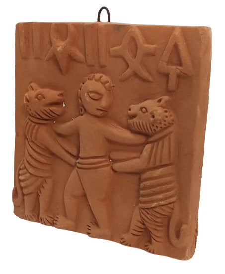 Terracotta Wall Art – Handmade Harappan-Style Decorative Tile for Home