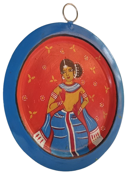 Unique Patachitra Craft Wall Decor on Aluminium Plate | Handmade Indian Folk Art Wall Hanging for Home Decoration