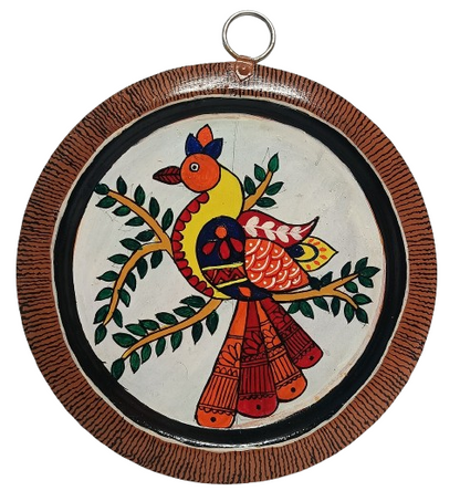Patachitra Aluminium Plate Wall Hanging | Traditional Indian Craft Wall Decor | Handmade Ethnic Art Piece