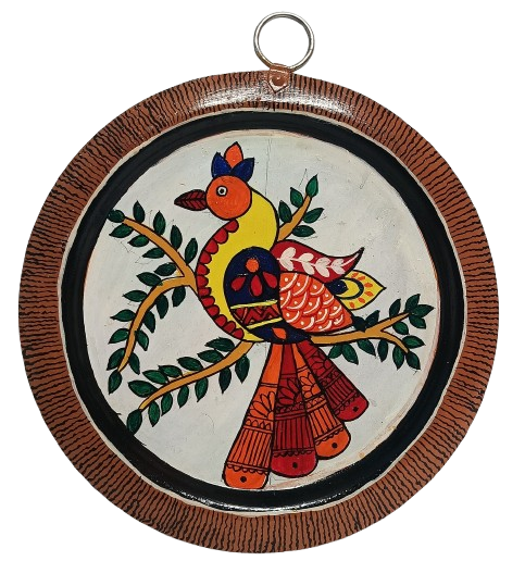 Patachitra Aluminium Plate Wall Hanging | Traditional Indian Craft Wall Decor | Handmade Ethnic Art Piece