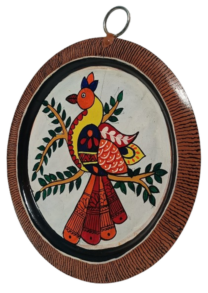 Patachitra Aluminium Plate Wall Hanging | Traditional Indian Craft Wall Decor | Handmade Ethnic Art Piece