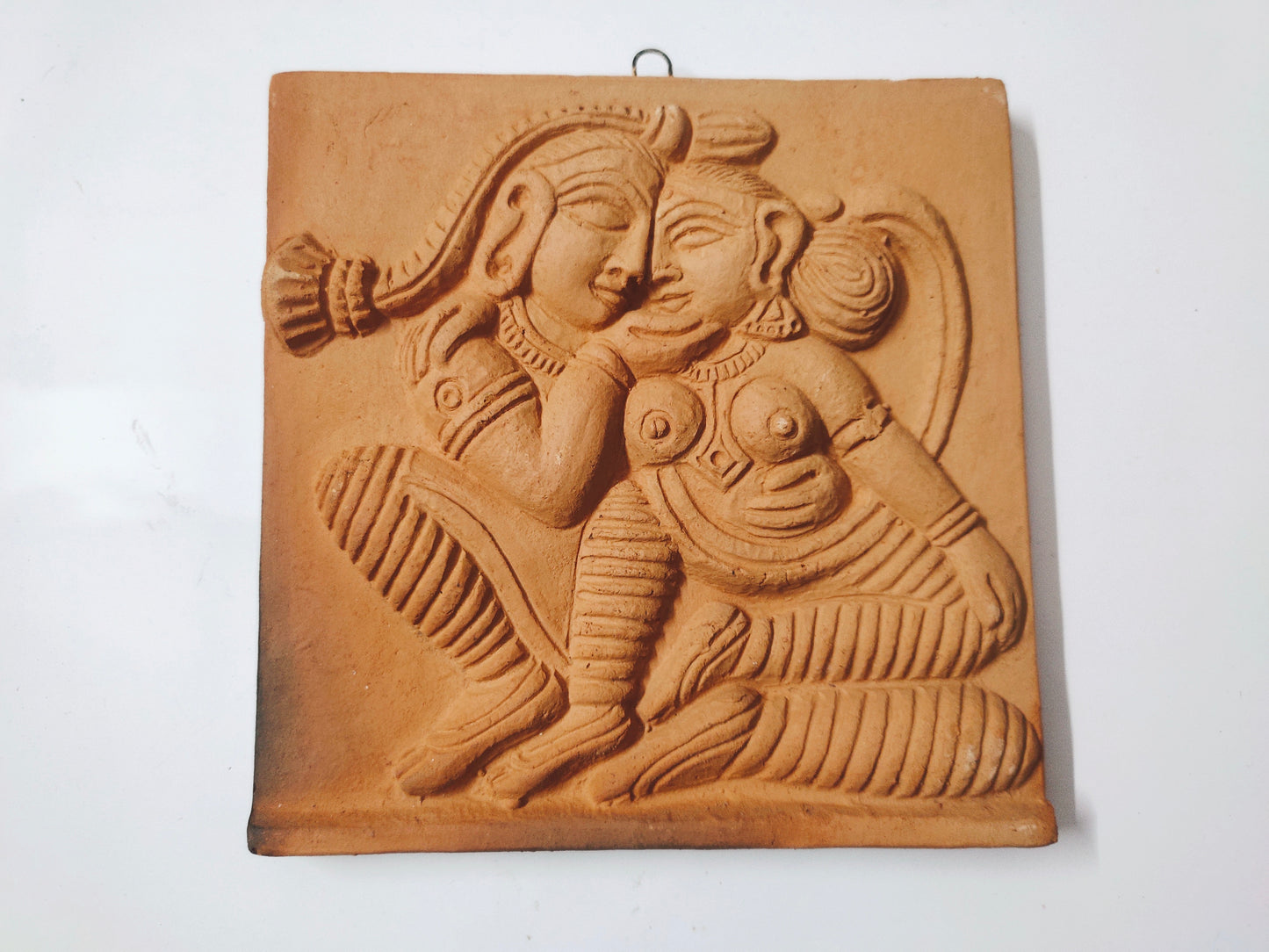 Terracotta Wall Hanging Showpiece for Home Decor Krishna kansa vadh