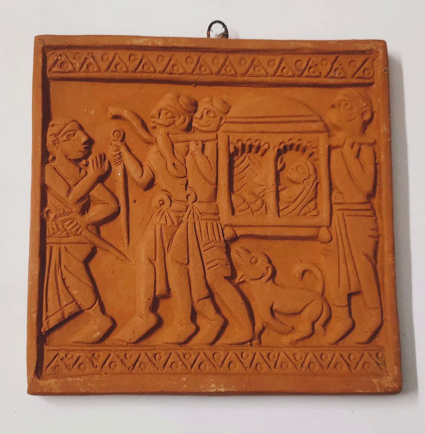 Crafted by Hand, Adored by All: Terracotta Wall Décor - 6x6 Inches of Artistry for Your Home