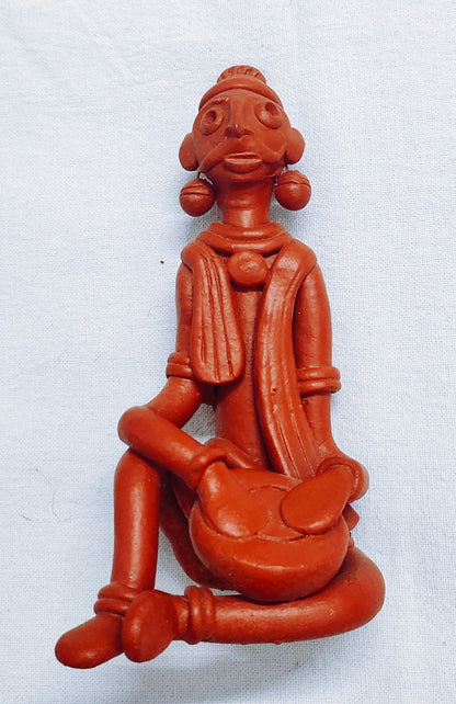 Terracotta Adivashi Showpiece for Home Decoration.