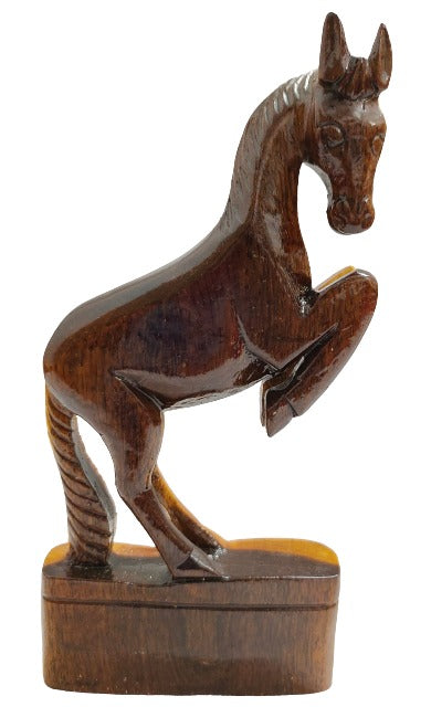 Handmade Table Top Wooden Horse.