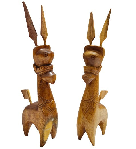Handmade Wooden Bankura Horse Pair