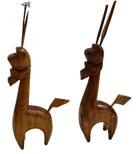 Handmade Wooden Bankura Horse Pair