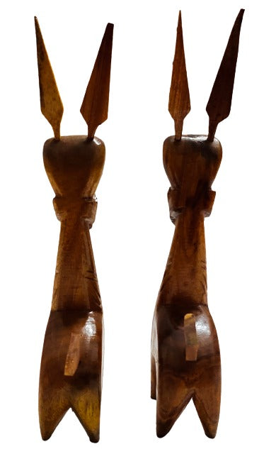 Handmade Wooden Bankura Horse Pair