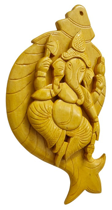 Handmade Wooden Ganesha Wall Hanging