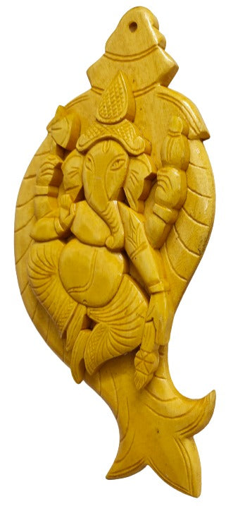 Handmade Wooden Ganesha Wall Hanging