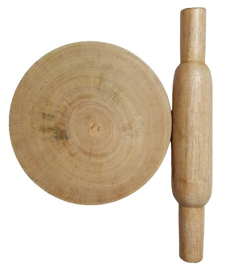 Wooden Mini Chakla Belan Toy for Kids