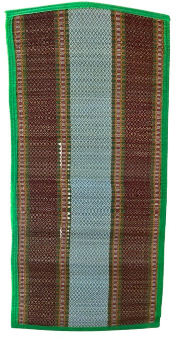 Striped Korai Grass Floor Mat, (105 * 52 * 1 CM), Multi Color Mat