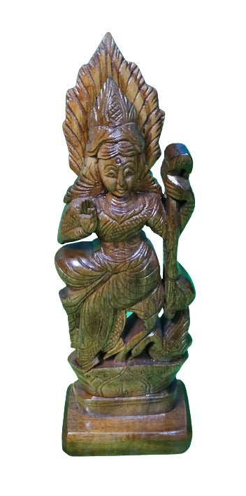 Handmade Wooden Saraswati MATA