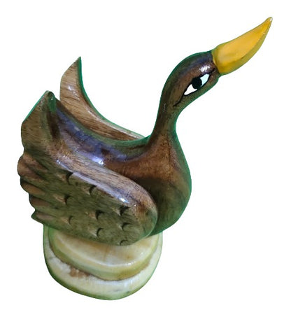 Mukherjee Handicrafts Wooden Bird Wooden Decorative Duck Showpiece Home Decor..