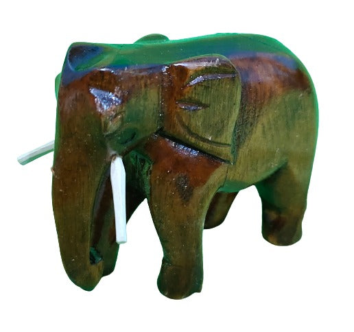 Home Decorative Wooden Elephant Statue Showpiece Gift Set of 3