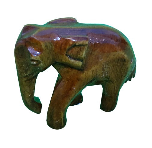 Home Decorative Wooden Elephant Statue Showpiece Gift Set of 3