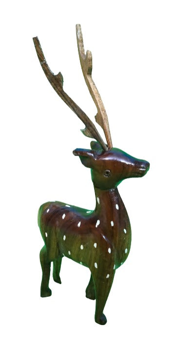 Mukherjee Handicrafts Wooden Deer Showpiece for Home Decoration Showpiece..