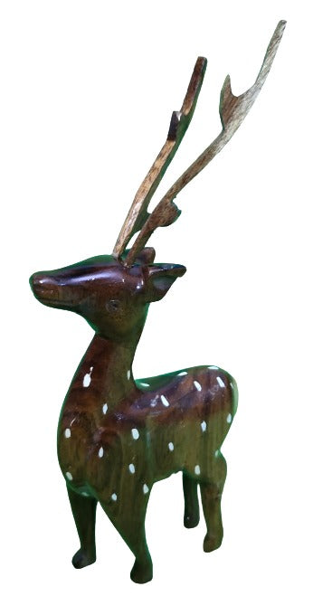 Mukherjee Handicrafts Wooden Deer Showpiece for Home Decoration Showpiece..