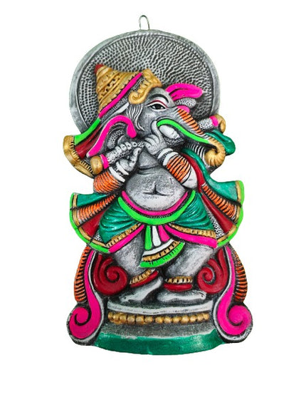 Terracotta Lord Ganesha Ganapati Bappa Wall Hanging Showpiece for Home Decor