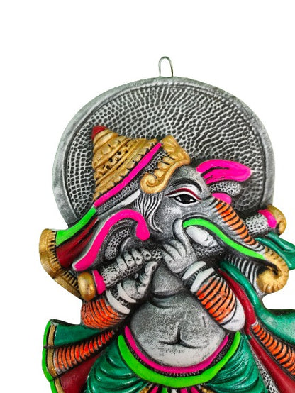 Terracotta Lord Ganesha Ganapati Bappa Wall Hanging Showpiece for Home Decor