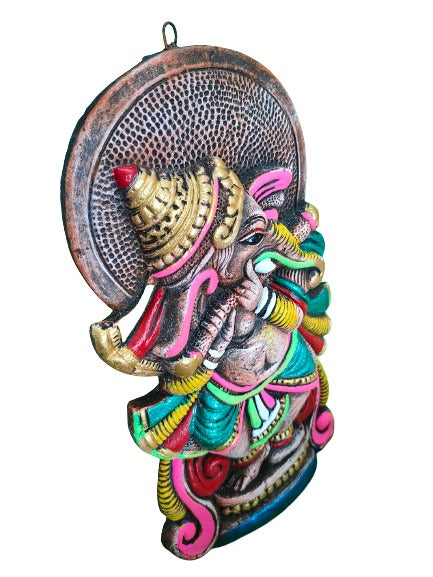 Terracotta Lord Ganesha Ganapati Bappa Wall Hanging Showpiece for Home Decor