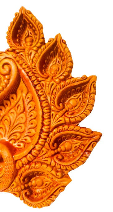 Traditional Handmade Terracotta Diya for Festive Decorations - Mukherjee Handicrafts ( Pack of 2 )