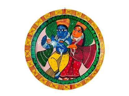 Authentic Pattachitra Craft Wall Decor on Aluminium Plate - Mukherjee Handicrafts