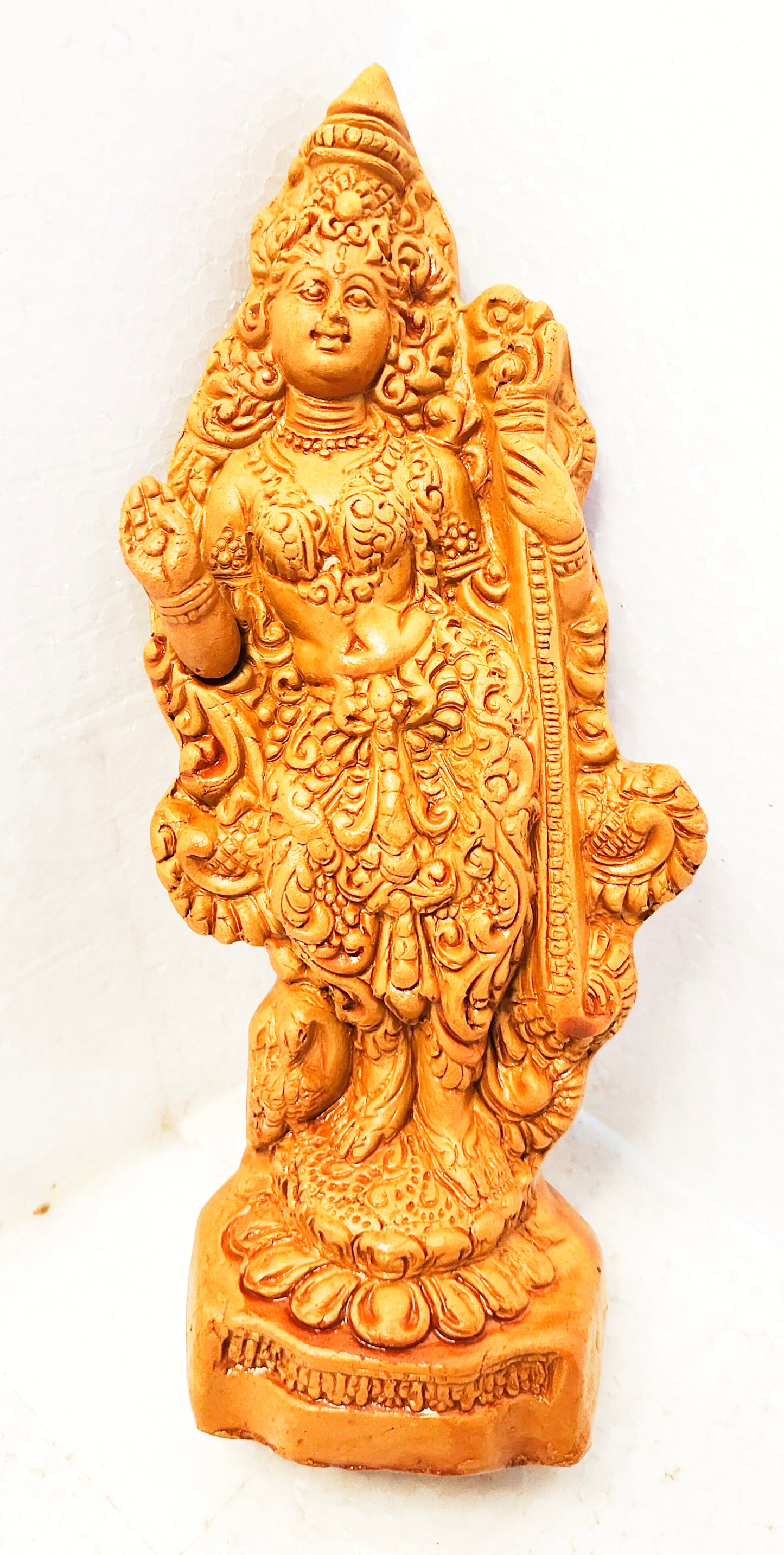 Terracotta Medium Ma Saraswati I Home Decor I Interior I Handcrafted I Handmade I Artwork.