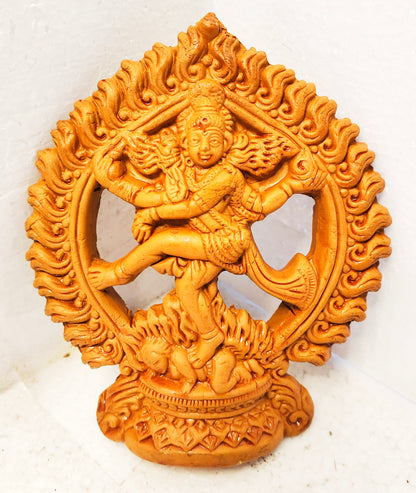 Terracotta Wall Hanging Showpiece for Home Décor Natraj Shiva Idol.