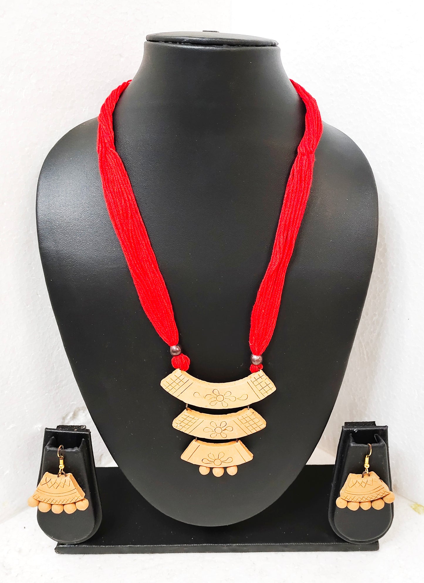 Title: Handcrafted Terracotta Jewellery Set | Unique Indian Ethnic Designs | Eco-Friendly Accessories