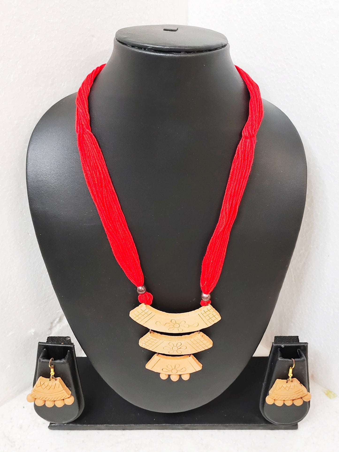 Title: Handcrafted Terracotta Jewellery Set | Unique Indian Ethnic Designs | Eco-Friendly Accessories