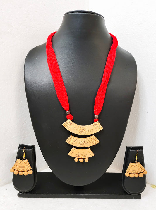Title: Handcrafted Terracotta Jewellery Set | Unique Indian Ethnic Designs | Eco-Friendly Accessories
