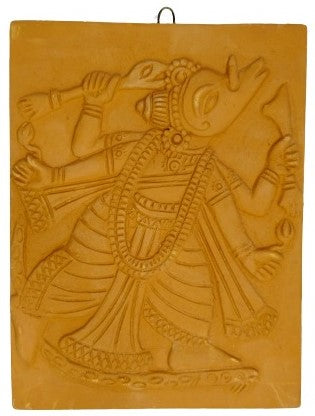 Divinely Inspired: Terracotta Wall Art Depicting Lord Vishnu's Dash Avtar