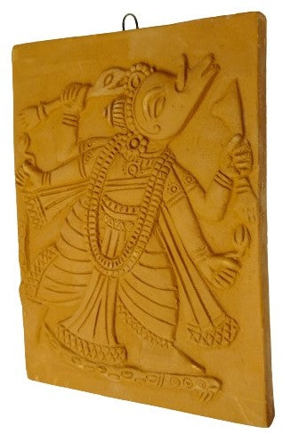 Divinely Inspired: Terracotta Wall Art Depicting Lord Vishnu's Dash Avtar