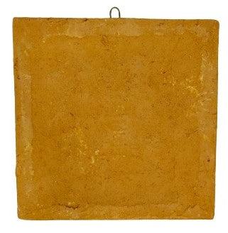 A Touch of Tradition: 6x6 Inch Terracotta Wall Hanging - Handmade Elegance for Your Living Space