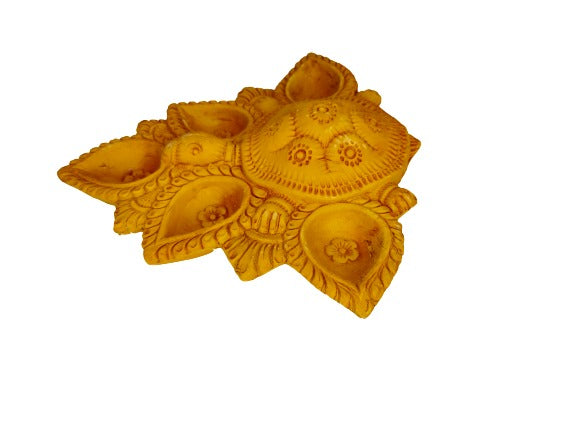 Handcrafted Terracotta Diya for Festive Decor - Radiant Indian Home Decor with Traditional Artistry