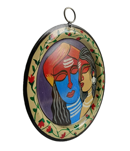 Pattachitra Craft Wall Decor on Aluminium Plate - Mukherjee Handicrafts